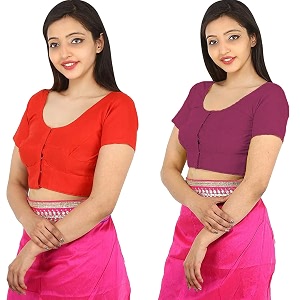 Namita Womens Rubia Cotton Solid Half Sleeve