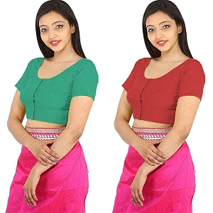 Namita Womens Rubia Cotton Solid Half Sleeve