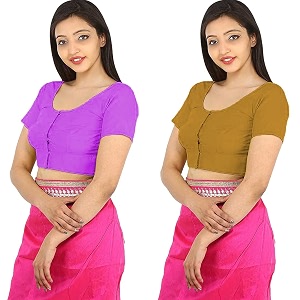 Namita Womens Rubia Cotton Solid Half Sleeve
