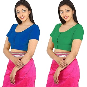 Namita Womens Rubia Cotton Solid Half Sleeve