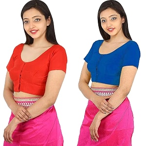 Namita Womens Rubia Cotton Solid Half Sleeve
