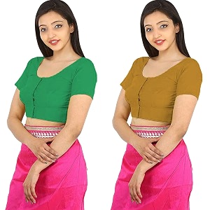 Namita Womens Rubia Cotton Solid Half Sleeve