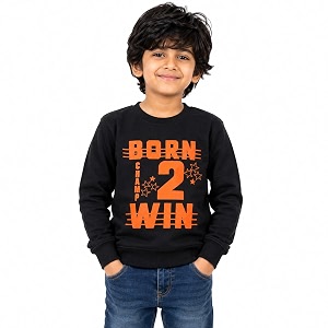 NammaBaby Baby Boys Polyester Blend Hooded Sweatshirt