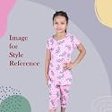 NammaBaby Girl's Cotton Blend Abstract Print Night Suit Pack of 3 (NB-ABHI-613-NIGHT-SUIT-GIRLS_Multicolor_9 Years-10 Years)