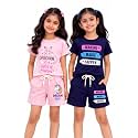 NammaBaby Girl39s Cotton Graphic Print Night Suit