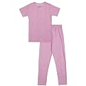 NammaBaby Girl's Cotton Blend Printed Night Suit/T-Shirt and Pant Set (Red, 11Years-12Years)