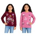 NammaBaby Girls Cotton Round Neck Sweatshirt