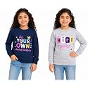 NammaBaby Girls Cotton Round Neck Sweatshirt