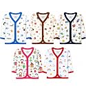 NammaBaby Unisex Kid Cotton Slim Fit 100% Hoisery Button Jabla | Multicolor Jhabla | Assorted Pack of 5 | Summerwear Jhabla | Sleeveless Vest | Baby Products (New Born) (Set of 5)