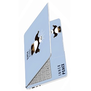 full body laptop skins sticker laminated hd quality vinyl fits upto 156 inches compatible for dell lenovo acer hp asus - inner piece-self-adhesive