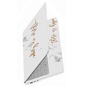 full body laptop skins sticker laminated hd quality vinyl fits upto 156 inches compatible with dell lenovo acer hp asus - hpe quote-self-adhesive