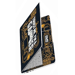 full body laptop skins sticker laminated hd quality vinyl fits upto 156 inches compatible with dell lenovo acer hp asus -gamer-self-adhesive