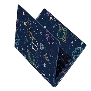 full body laptop skins sticker laminated hd quality vinyl fits upto 156 inches compatible with dell lenovo acer hp asus -lnv space