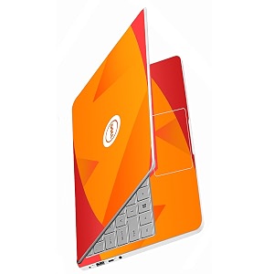 full body laptop skins sticker laminated hd quality vinyl fits upto 156 inches compatible with dell lenovo acer hp asus - del6 pack of 1-self-adhesive