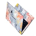 Full Body Laptop Skins Sticker Laminated Vinyl fits Upto 15.6 inches Compatible with Dell, Lenovo, Acer, HP, Asus -LNV Marble5