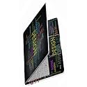 Full Body Removable Laptop Skins Sticker Laminated HD Quality Vinyl Fits Upto 15.6 Inches Compatible With Dell, Lenovo, Acer, HP, Asus - Typography Design