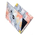 Full Body Laptop Skins Sticker Laminated HD Quality Vinyl fits Upto 15.6 inches Compatible with Dell, Lenovo, Acer, HP, Asus -DEL Marble5-Self-Adhesive