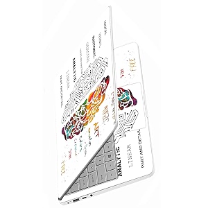 full body panel laptop skins sticker laminated hd quality vinyl fits upto 156 inches compatible with dell lenovo acer hp asus - brain art-self-adhesive
