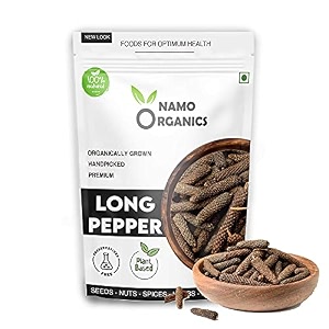 namo organics - 150 gm - pipli long pepper - whole pippali badi - jumbo size fresh harvest 150 gm