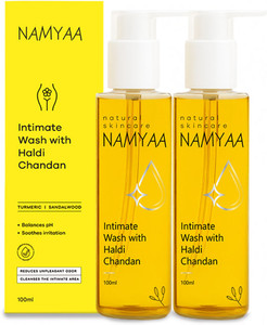 namyaa haldi chandan intimate hygiene wash packof2goodness of haldiantibacterial wash intimate wash 200 ml pack of 2