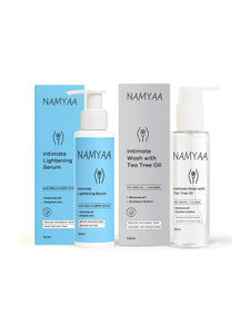 namyaa intimate care therapyintimate lightening serumintimate wash-with tea tree oil intimate wash 200 g pack of 2