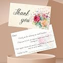 NandaVanam Front and Back Small Business Thank You Cards Small Business Packaging Supplies, Size 3.25 x 2 Inch, Pack of 100 (Design 2)