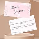 NandaVanam Front and Back Small Business Thank You Cards Small Business Packaging Supplies, Size 3.25 x 2 Inch, Pack of 100 (D1)