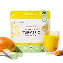 Nano Curcumin Turmeric Drink Mix Powder, 35X Higher Absorption, Mango 28pk