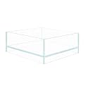 Nano Tall Rimless Aquarium Low Iron Frameless Fish Tank, Extra Clear with Floating Air Style, for Aquariums or Terrariums