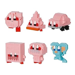 nanoblock - kirby - kirby and the forgotten land blind box complete set mininano series building kit