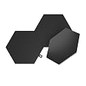 Nanoleaf Hexagon Lights, Smart RGBW LED Wall Light Panels, 3 PK, Black