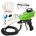 NANPU Light-Duty Air Sandblaster Gun Kit with Siphon &amp; Gravity Feed, Ceramic Nozzle
