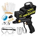NANPU Light-Duty Air Sandblaster Gun Kit with Gravity Feed, Ceramic Nozzle