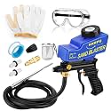 NANPU Light-Duty Air Sandblaster Gun Kit with Siphon &amp; Gravity Feed, Ceramic Nozzle