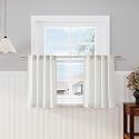 Nanspring 30 Inch Long Cream Curtains for
