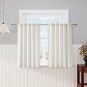 Nanspring 48 Inch Short Window Linen CurtainsCream