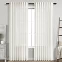 Nanspring Linen Curtains W60xL84 Inch Long 7ft