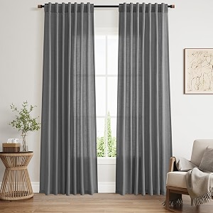 Nanspring Blazer Grey Curtains Linen Blend Light