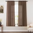 Linen Curtains 63 Inch for Living Room