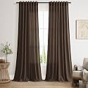 Nanspring Chocolate Linen Blend Light Filtering Back