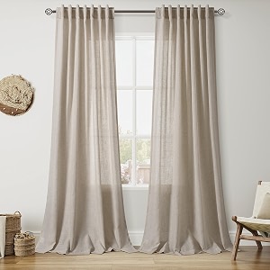 Nanspring Cobblestone Curtains 90 Inches Long for