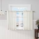 Cream Linen Curtains 45 Inch Length Kitchen