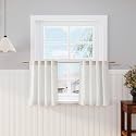 Nanspring Cream Small Linen Textured Curtains 24