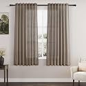 Linen Curtains 63 Inch Long for Living