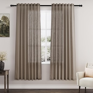 Linen Curtains 72 Inch Long for Living
