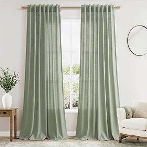 Extra Long Linen Curtains 108 In 9ft