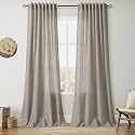 Nanspring Extra Long Linen Curtains 120 Inch