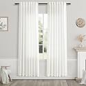Nanspring Ivory Curtains 80 Inches Length for