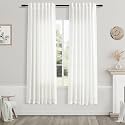 Nanspring Ivory Semi Sheer Curtains 72 Inches