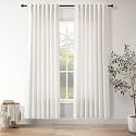 Nanspring Ivory White Curtains 80 Inches Length
